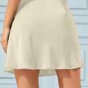 ALCEA ROSEA Women's Elegant Silky Satin Mini Skirt High Waist Short Skirt Leopard Print Mini A Line Skirts for Women (XL)