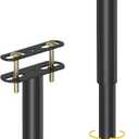 Wlrrcwdttc 2 Pcs Adjustable Height Bed Support Legs 10-17 inch, Bed Frame Center Support Legs for Bed Frame/Bed Center Slat/Furniture, Heavy Duty Metal Bed Replacement Legs Bed Slats Support Legs