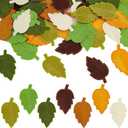 FINGERINSPIRE 56 Pcs Leaf Cloth Patch 1.2x2inch Iron on Leaves Applique 7 Colors Leaf Patch Computerized Embroidery Leaves Patch Clothing Repair Appliques for Jeans Coat Bag Hat Shoes Decoration