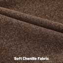 FUTEI Coffee Chenille Decorative Throw Pillow Covers 18x18 Inch Set of 2,Soft Chenille Jacquard Textured Cushion Case,Modern Home Decor for Couch Living Room