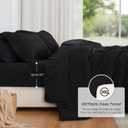 Love's cabin Seersucker Black Twin XL Comforter Set, 5-Piece Bed in a Bag