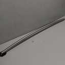Moen Curved Adjustable Length Fixed Mount Single Shower Curtain Rod for Bathroom, Brushed Nickel Finish, CSR2160BN