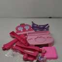 Toddler Vanity Magic Makeup Set Table and Chair Girl Toy Automatically Mirror with Music Light Pink Toys for 3 4 5 Year Old Girls Hair Salon Pretend Play Princess Dress Up Playset Gift Toddler 3-5