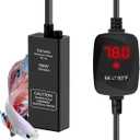 100W Small Aquarium Heater Betta Heater for 10-20 Gallon Freshwater & Saltwater Tanks, Alumina Ceramic Fish Tank Heater Turtle Heater with Dry-Run & Overheat Protection