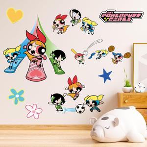 Wall Stickers for Kids - Cute Cartoon Wall Decals for Girls Room, DIY Removable Stickers for Baby Kids Nursery Girls Bedroom Living Room Playroom Wall Decoration