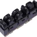 Front Left Driver Side Power Window Switch Replacement for Cadillac Escalade Chevy Avalanche Suburban Tahoe GMC Sierra Yukon XL 2003-2006