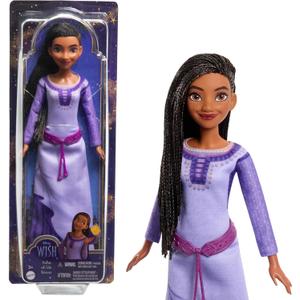Mattel Disney Wish Toys, Asha of Rosas Posable Fashion Doll with Natural Hair, Removable Clothes, Shoes & Accessories