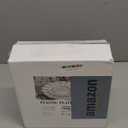 QualQuot 72PCS Pearl White Plastic Plates, Heavy Duty Disposable Party Plates with Gold Rim, 36 Dinner and 36 Dessert for Parties and Wedding