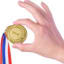 2 x Abaokai 48 Pieces Gold Award Medals - Winner Medals Gold Prizes for Sports, Competitions, Party, Spelling Bees, Olympic Style, 2 Inches