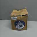 300 Pack Clear Disposable Plastic Plates with Sticker 7 Inch Heavy Duty Round Plates Food Grade Solid Color Dinner Party Plates for Party Supplies, Dinner, Picnic