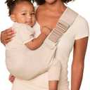 Ergobaby Upsie Hip Sling – Natural Beige Baby Carrier – Lightweight, Adjustable Sling for Toddlers – Breathable & Ergonomic Design