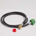 Coleman High-Pressure Propane Gas Hose and Adapter, 5 Foot, Type 1 Fitting or POL Fitting, Use with Grills, Stoves, Lanterns, Heaters, and More