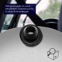 385-232316B Windshield Washer Pump (Rear) w/Grommet - Compatible with Chevrolet (Chevy), Buick, GMC, Cadillac, Pontiac - Replaces OEM #: 89001126, 22127573, 22087136, 22054177