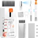 Keyboard Cleaning Kit Laptop Cleaner, All-in-1 Computer Screen Cleaning Brush Tool, Multi-Function PC Accessories Electronic Cleaner Kit Spray for iPhone iPad Macbook Earbud Camera Monitor with Patent (White)