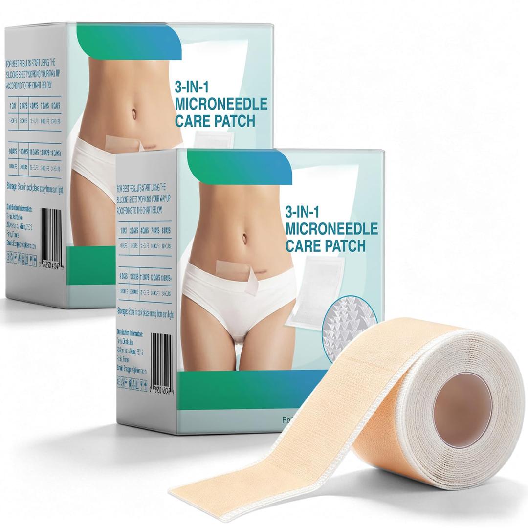 2Boxes 3 in 1 Microdarts Care Patch,2026 New Professional Silicone Scar Sheets,Silicone Scar Tape for All Skin Types