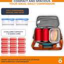 Insulated Lunch Box for Women & Men  8L/2 Gallons Leakproof Lunch Bag for Work, Office, School  Portable, Stylish & Durable Cooler Tote  Aqua Blue