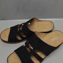 SHIBEVER Wedge Sandals for Women Hollow Out Slip On Platform Wedge Sandals Summer Casual Walking Shoes (9, 1913 Black)