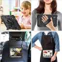 SEYMAC stock Case for iPad mini 7 (A17 Pro) 2024/ Mini 6 8.3'' with Screen Protector Pencil Holder [360 Rotating Hand Strap] &Stand, Drop-Proof Case for iPad mini 7th/6th Generation 8.3", Black