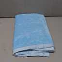 Fuzzy Blanket or Fluffy Blanket for Baby, Soft Warm Cozy Coral Fleece Toddler, Infant or Newborn Receiving Blanket for Crib, Stroller, Travel, Decorative (28Wx40L, XS-Ice Blue