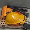 Kids Tool Bench Set,MAGIC4U 95PCS Toddler Tool Workbench with Electronic Drill 13 Tool Equipements,Safety Vest & Hat,Pretend Play Kids Construction Toys Gift for Boys Girls Age 3,4,5,6,7,8 (Orange)