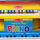 Melissa & Doug Learn-to-Play Wooden Mini Piano Toy with 25 Keys, H: 18.5 x W: 13 x D: 11.5