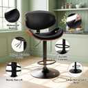DUMOS Swivel Bar Stools Set of 2, Adjustable Counter Height Bar Chairs