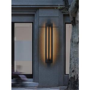 31.5 inch Long Modern Outdoor LED Wall Lights, Black Led Porch Light Wall Mount, 11W Large Exterior Lighting Fixture, 3000K Waterproof Outside Wall Sconce for House, Patio, Yard (31.5")