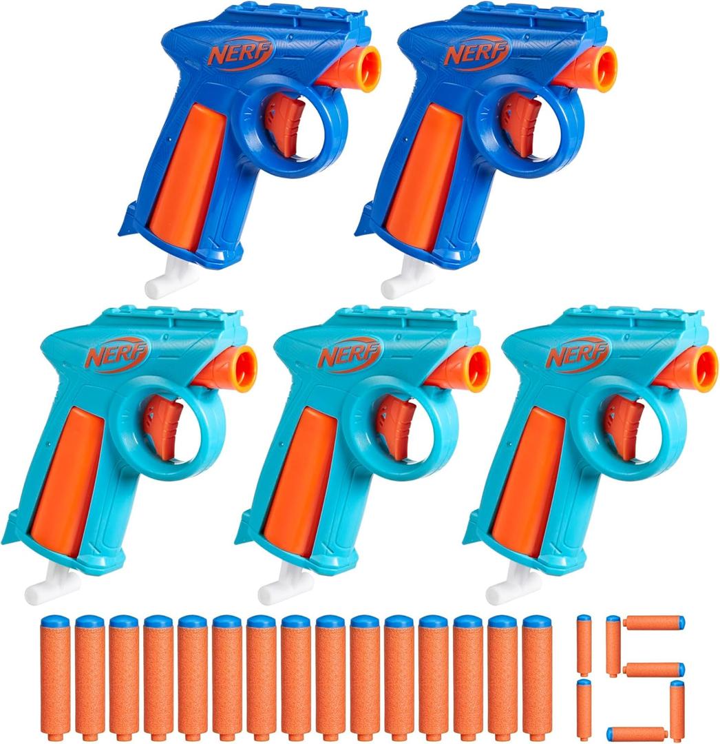 Nerf N Series Party Pack, Includes 5 N Series Flex Blasters, 15 N1 Darts Compatible Only N Series Blasters, Ages 8+ 