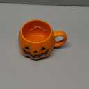 12 oz Halloween Pumpkin Mug  Orange Ceramic Jack-O-Lantern Coffee Cup with Spooky Face, Fall Themed Drinkware for Hot Chocolate, Tea, and Seasonal Decor