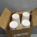 Coffee Cups 16 oz 200 Pack, Disposable Paper Cups for Hot Beverage Drinking, White Hot Cups Suitable for Party, Picnic, Travel, and Events