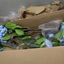 3FT Blue Hydrangea Artificial Flowers Tree 2 Pack Large Real Touch Faux Silk Hydrangea Plants Potted Fake Flower in Black Pot for Home Indoor Outdoor Front Porch Garden Entrance Living Room Decor