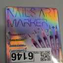 12 Color Nail Art Pens, 0.5 MM Nail Polish Pens Set Drawing Painting Point Liner Acrylic Painted Pen Kit, Waterproof and Quick-drying Nail for DIY Nails Art Design Manicure Tools