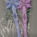 2Pcs Light Up Snowflake Wand, Princess Wand with Sound for Kids Girls Toy Wands Christmas Party Favors Costume Cosplay Accessories Blue & Pink