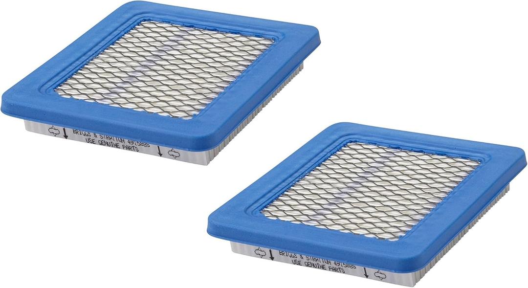 2 Pack Genuine Briggs & Stratton 491588S Air Filter Replaces 399959 OEM
