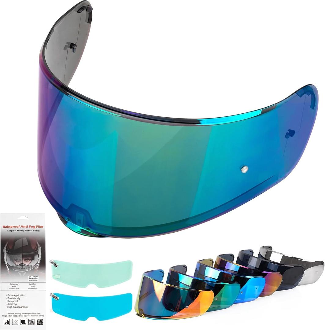 XINGWU Motorcycle Helmet Visor for Sedici Strada 2 Strada 3 LS2 FT2 VECTOR FF801 FF397 with Anti-fog Rainproof Helmet Film Face Shield Motorcycle Helmet Accessories Visor Replacement (Colorful)