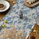 Artoid Mode Monochrome Sketch Branch Toile Textures Chinoiserie Cotton Dark Grey Table Runner, Seasonal Spring Summer Kitchen Dining Table Decoration for Home Party Decor 13x120 Inch