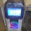 Karaoke Machine for Adults, with Lyrics Display, Smart Portable Big Bluetooth Speaker 2 Wireless Microphones, Professional Karaoke System 1000W Peak Power Big Bluetooth DJ Light