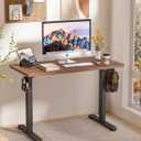 BIZUM Standing Desk Electric Adjustable Computer Desk-Stand up Desk Office Gaming Home Office Memory Desks 48x24 inches Wild Walnut, 47.2*23.6 Inch