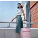 BAGSMART Underseat Carry on Luggage with Wheels, Soft Small Travel Luggage with PVC Wet/Dry Pockets, Lightweight Soft Personal Item Suitcase for Short Trip, Camera