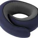 BOLEISE Travel Pillow 100% Pure Memory Foam Neck Pillow Dark Gray