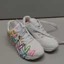 Skechers Girls' Uno Lite Spread the Love Sneakers (13 Little Kid, White/Mint)