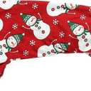 Lanyarco Snowman Dog Christmas Pajamas Xmas Cotton Pet Jumpshit Christmas Onesie PJS for Large Dogs, Back 23" XLarge Red (XLarge(47-70lbs) Back23" Chest27.5")