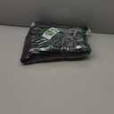 AMOAMI Upgraded Waffle Runner Rug Super Absorbent Non Slip Bath Mats for Bathroom Machine Washable Bathroom Runner Rug with Tassels, Ideal for Hallway Bedroom Laundry Room, Black, 17" x 48"