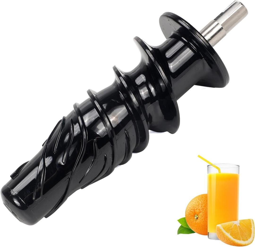 Juicer Replacement Part Black Auger for Omega Masticating Single Ultem Gear, PSCREW846 Compatible with omega NC800 NC900 8004 8006 Juicers