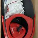 O-Cedar EasyWring Microfiber Spin Mop & Bucket Floor Cleaning System + 2 Extra Refills, Red/Gray