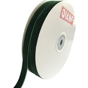 Vintage Green Velvet Ribbon, 3/8 Inch X 25Yd
