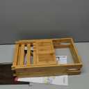 Yirilan Bathtub Trays for Tub,Bath Tray, Foldable Bathtub Caddy,Bamboo