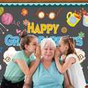 Happy Grandparents Day Photography Backdrop Best Grandpa Grandma Party Decoration Love Grandparents Family Holiday School Decor 7x5ft