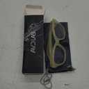 Blue Light Blocking Glasses Oval Oversized Stylish Thick Frame Computer Glasses UV400 Glare Women AB2210 (Beige)