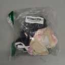 Womens Bow Socks Ruffle Casual Crew Black Whitte Soft Breathable Cotton 4 Pairs Socks (One Size)